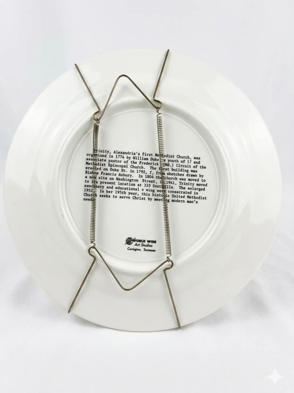 White Decorative Collector Plate